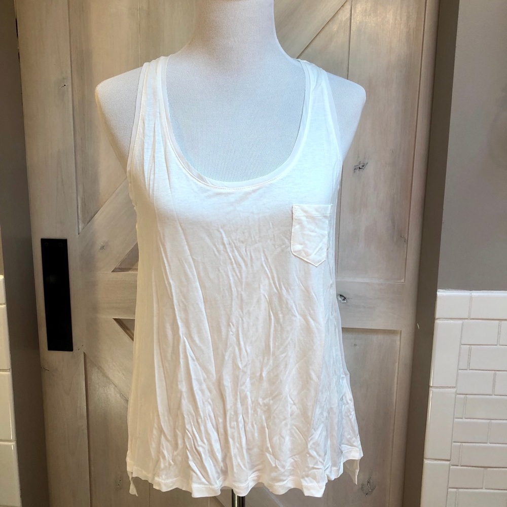 H&M sheer back pocket tank